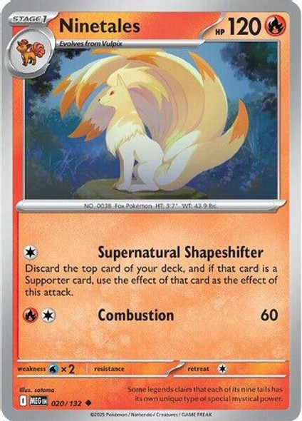 |ME01|[MEG-020/132](UC) Ninetales {Reverse Holo}