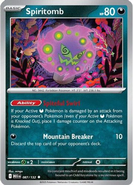 |ME01|[MEG-087/132](UC) Spiritomb {Reverse Holo}