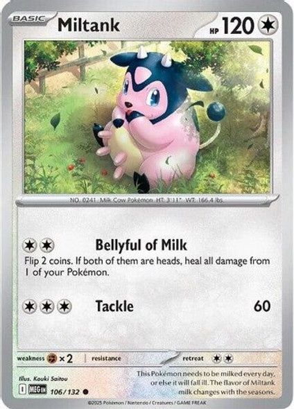 |ME01|[MEG-106/132](C) Miltank {Reverse Holo}