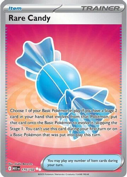 |ME01|[MEG-175/132](SRR) Rare Candy {Holo}