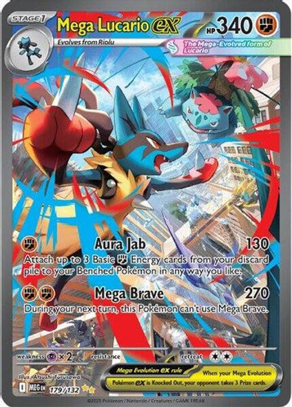 |ME01|[MEG-179/132](GRR) Mega Lucario ex {Holo}
