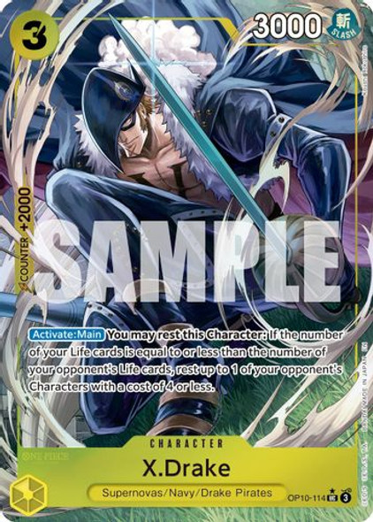 [OP10-114](UC) X.Drake (PRB02) (Alternate Art) (Foil)