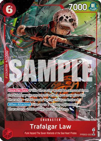 [PRB02-002](SR) Trafalgar Law (Alternate Art) (Foil)