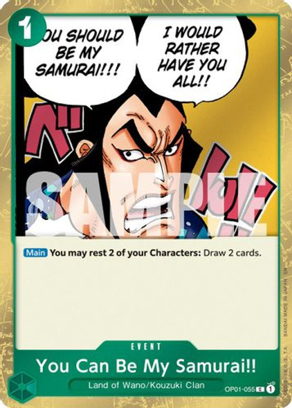 [OP01-055](C) You Can Be My Samurai!! (Pirate Foil)