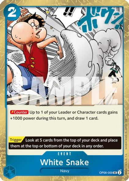[OP06-059](UC) White Snake (Pirate Foil)