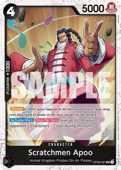 [OP08-087](UC) Scratchmen Apoo (Pirate Foil)