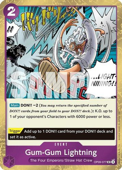 [OP09-077](UC) Gum-Gum Lightning (Pirate Foil)