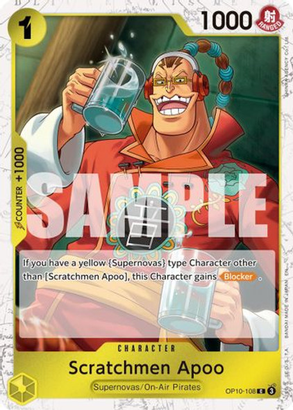 [OP10-108](C) Scratchmen Apoo (Pirate Foil)