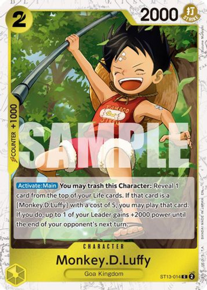 [ST13-014](C) Monkey.D.Luffy (Pirate Foil)