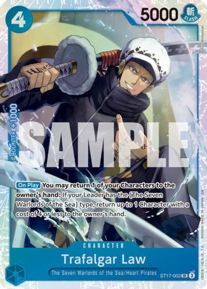 [ST17-002](SR) Trafalgar Law (PRB02) (Foil)