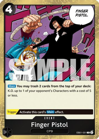 [EB01-051](R) Finger Pistol (PRB02) (Foil)