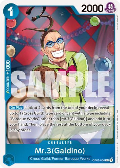 [OP09-056](R) Mr.3(Galdino) (PRB02) (Foil)
