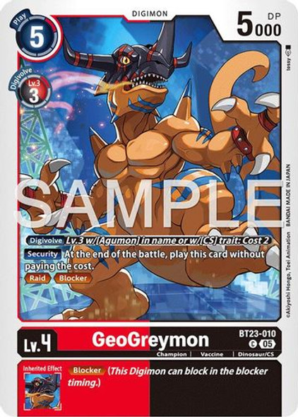[BT23-010](C) GeoGreymon