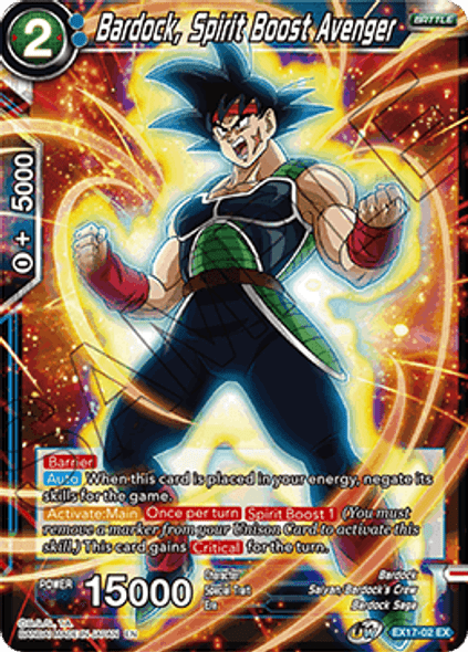 EX17-02EX Bardock, Spirit Boost Avenger Foil