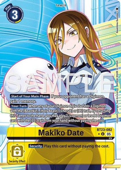 [BT23-082](U) Makiko Date (1 Star Alt Art) (Foil)