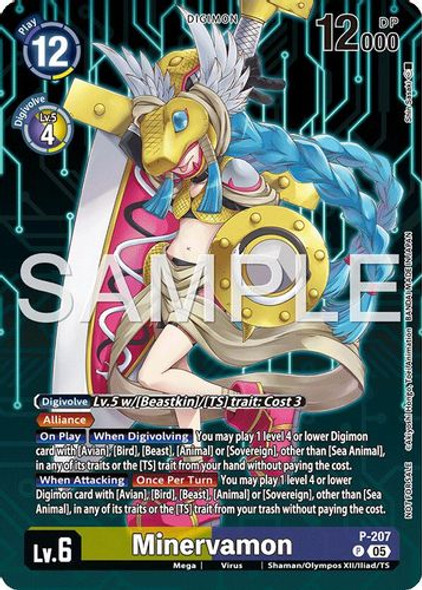 [P-0207](P) Minervamon (BT23 Box Topper) (Foil)