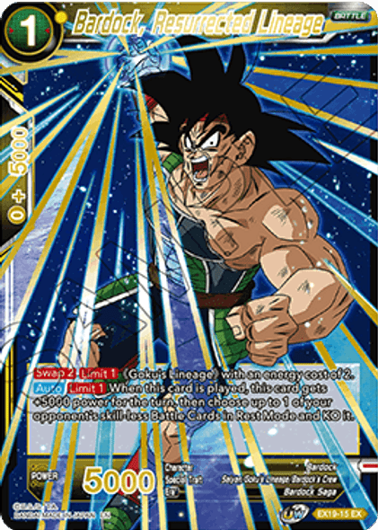 EX19-15EX Bardock, Resurrected Lineage