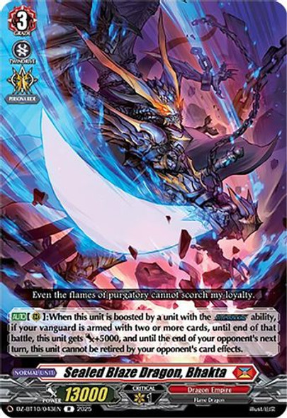 [DZ-BT10/043EN](R) Sealed Blaze Dragon, Bhakta