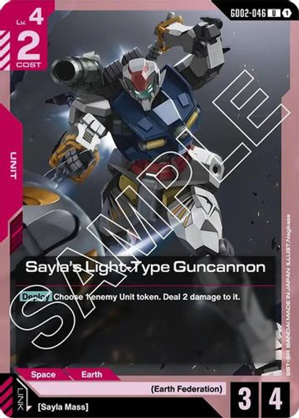 [GD02-046](U) Sayla's Light-Type Guncannon