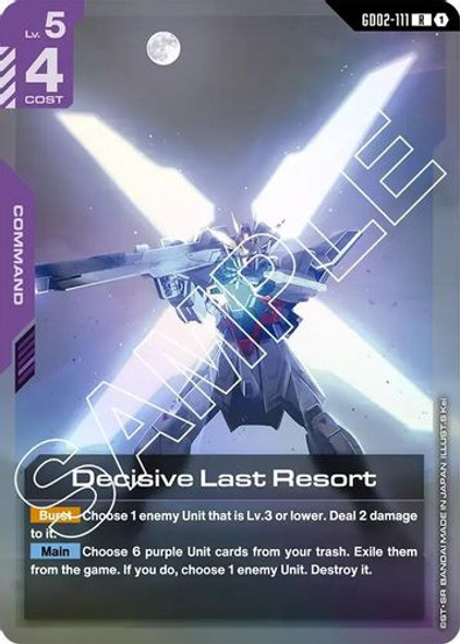 [GD02-111](R) Decisive Last Resort {Foil}