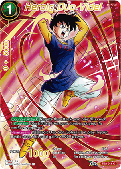 TB2-011C Heroic Duo Videl  (Alternate Art)