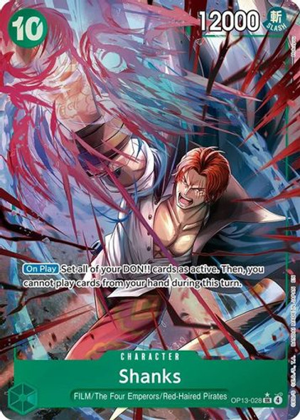 [OP13-028](SR) Shanks (Alternate Art) (Foil)
