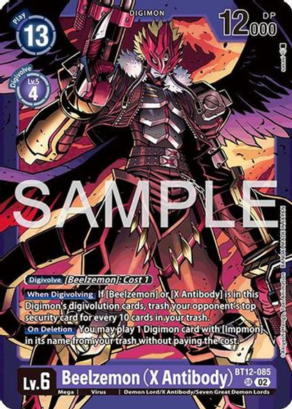 [BT12-085](SR) Beelzemon (X Antibody) (LM-06) (Foil)