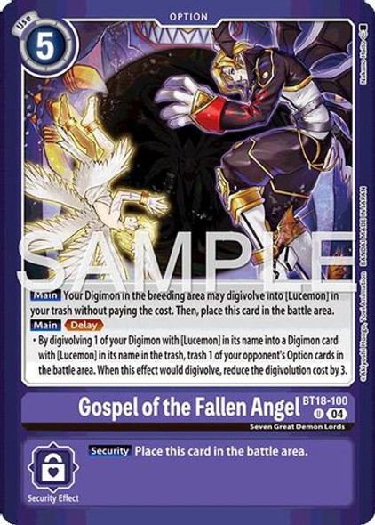 [BT18-100](U) Gospel of the Fallen Angel (LM-06) (Foil)