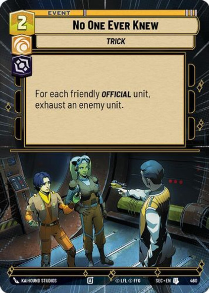 [06-SEC-EN-0460](U) No One Ever Knew (Hyperspace)