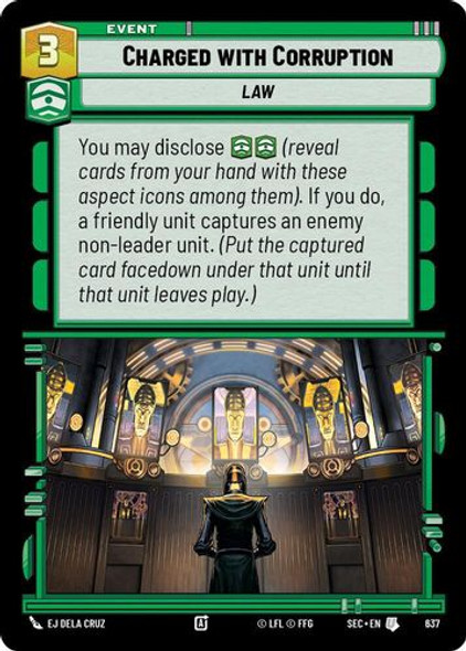 [06-SEC-EN-0637](U) Charged with Corruption (Foil)