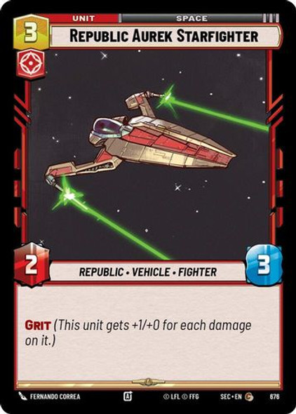 [06-SEC-EN-0676](C) Republic Aurek Starfighter (Foil)