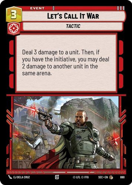 [06-SEC-EN-0690](C) Let's Call It War (Foil)