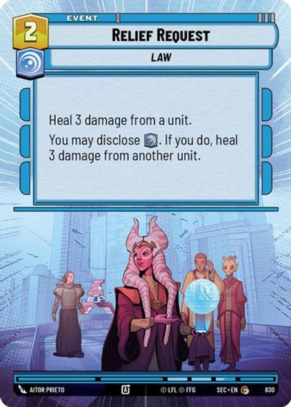 [06-SEC-EN-0830](C) Relief Request (Hyperspace) (Foil)