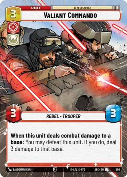 [06-SEC-EN-0906](U) Valiant Commando (Hyperspace) (Foil)