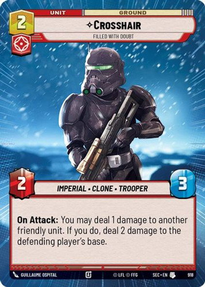 [06-SEC-EN-0918](U) Crosshair - Filled With Doubt (Hyperspace) (Foil)