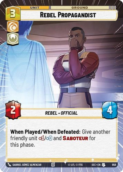 [06-SEC-EN-0958](U) Rebel Propagandist (Hyperspace) (Foil)
