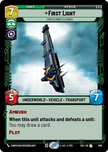 [06-SEC-EN-0598](R) First Light - Threatening Elegance (Foil)