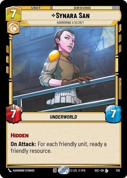 [06-SEC-EN-0735](L) Synara San - Harboring a Secret (Foil)