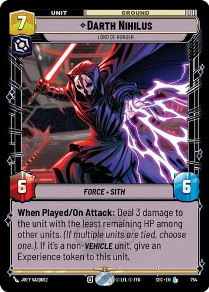 [06-SEC-EN-0754](L) Darth Nihilus - Lord of Hunger (Foil)