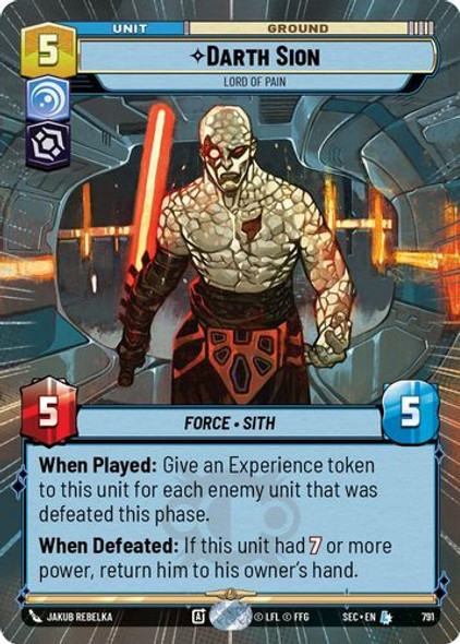 [06-SEC-EN-0791](L) Darth Sion - Lord of Pain (Hyperspace) (Foil)