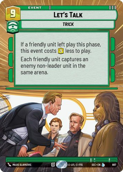 [06-SEC-EN-0887](L) Let's Talk (Hyperspace) (Foil)