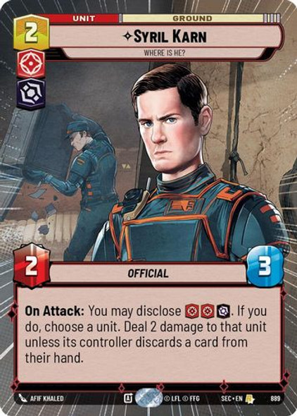 [06-SEC-EN-0889](R) Syril Karn - Where Is He? (Hyperspace) (Foil)