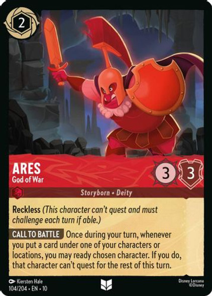 [LOR10-104/204](U) Ares - God of War (Foil)