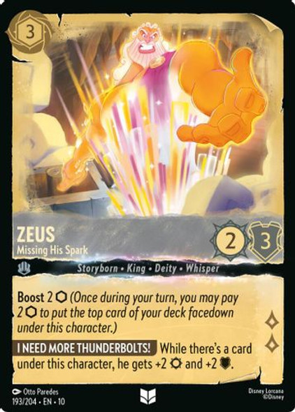 [LOR10-193/204](U) Zeus - Missing His Spark (Foil)