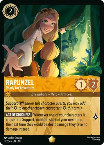 [LOR10-003/204](L) Rapunzel - Ready for Adventure (Foil)