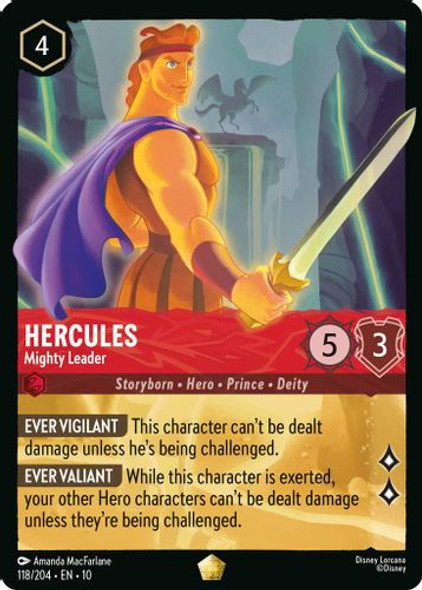 [LOR10-118/204](L) Hercules - Mighty Leader (Foil)