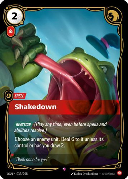 |RB01|[OGN-033/298](R) Shakedown {Foil}