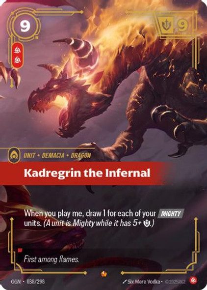 |RB01|[OGN-038/298](E) Kadregrin the Infernal {Foil}