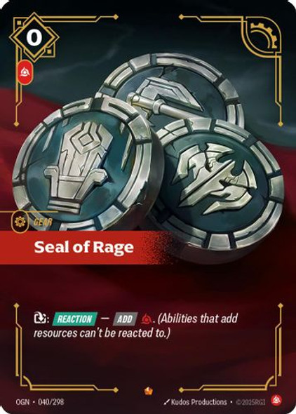 |RB01|[OGN-040/298](E) Seal of Rage {Foil}