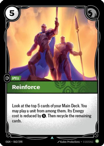 |RB01|[OGN-062/298](U) Reinforce {Foil}